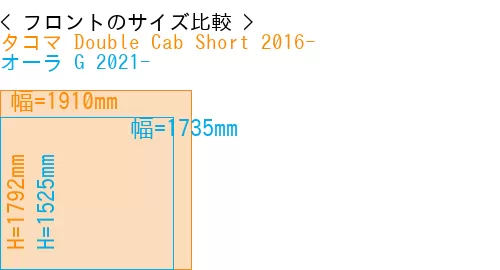 #タコマ Double Cab Short 2016- + オーラ G 2021-